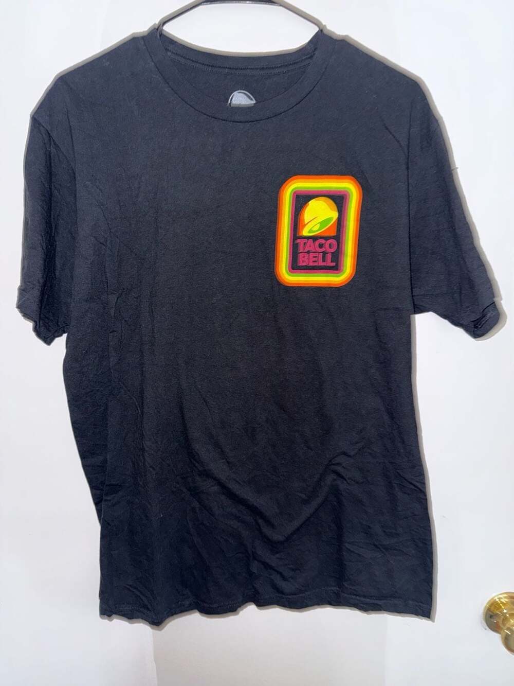 Taco Bell Retro Logo T-Shirt Size L Black